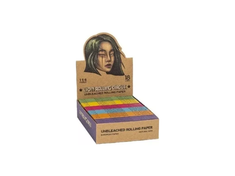 Lion Rolling Circus Caja papel Unbleached Regular 